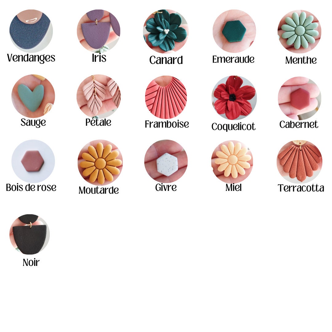 Boucles d'oreilles Atala personnalisables