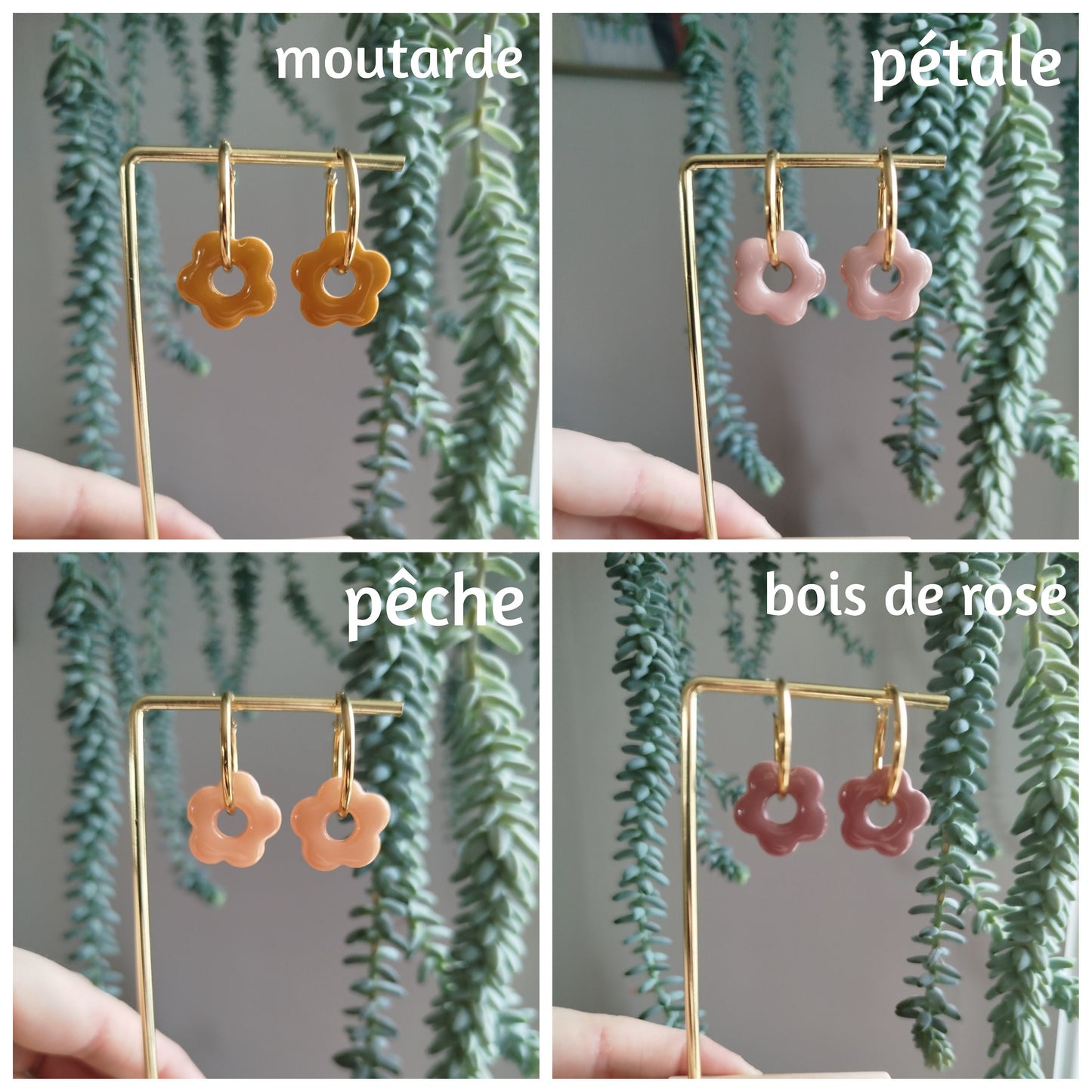 Boucles d'oreilles Pépettes faites main personnalisables