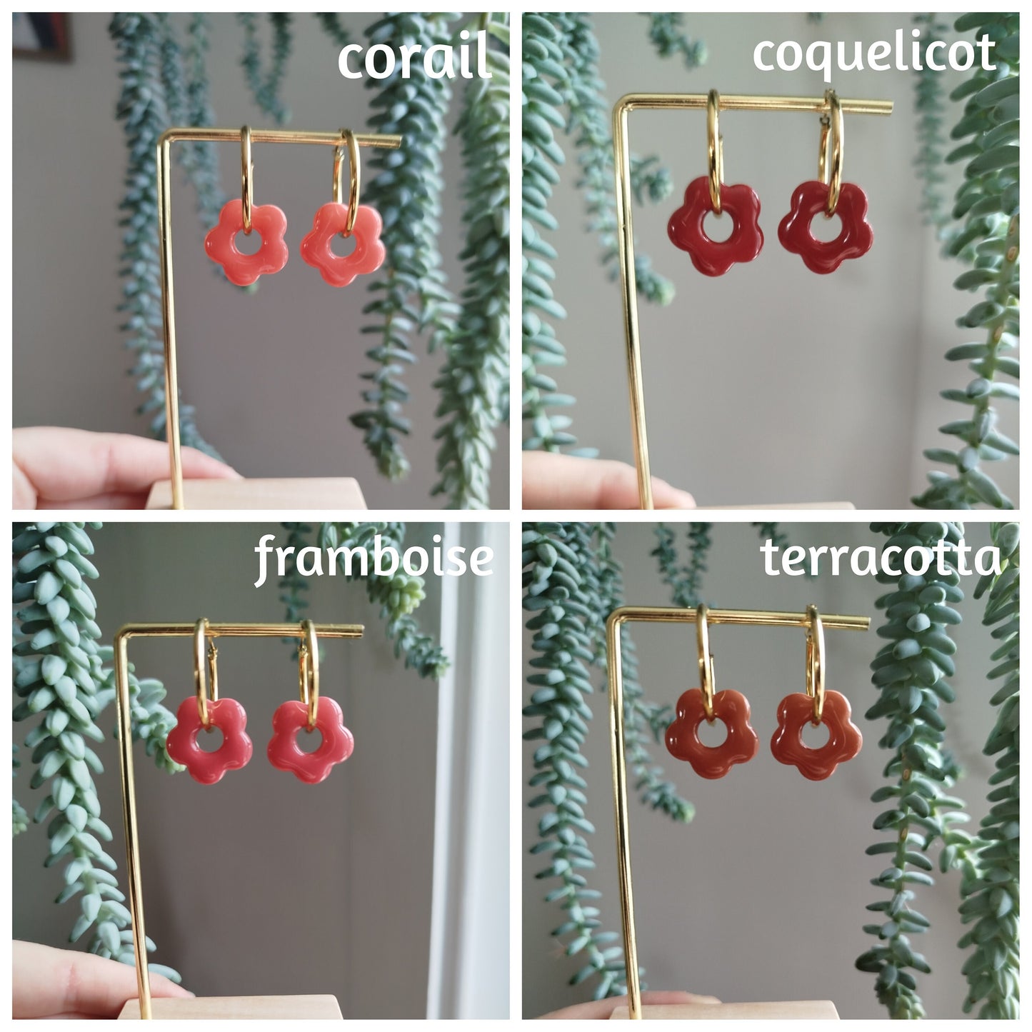 Boucles d'oreilles Pépettes faites main personnalisables