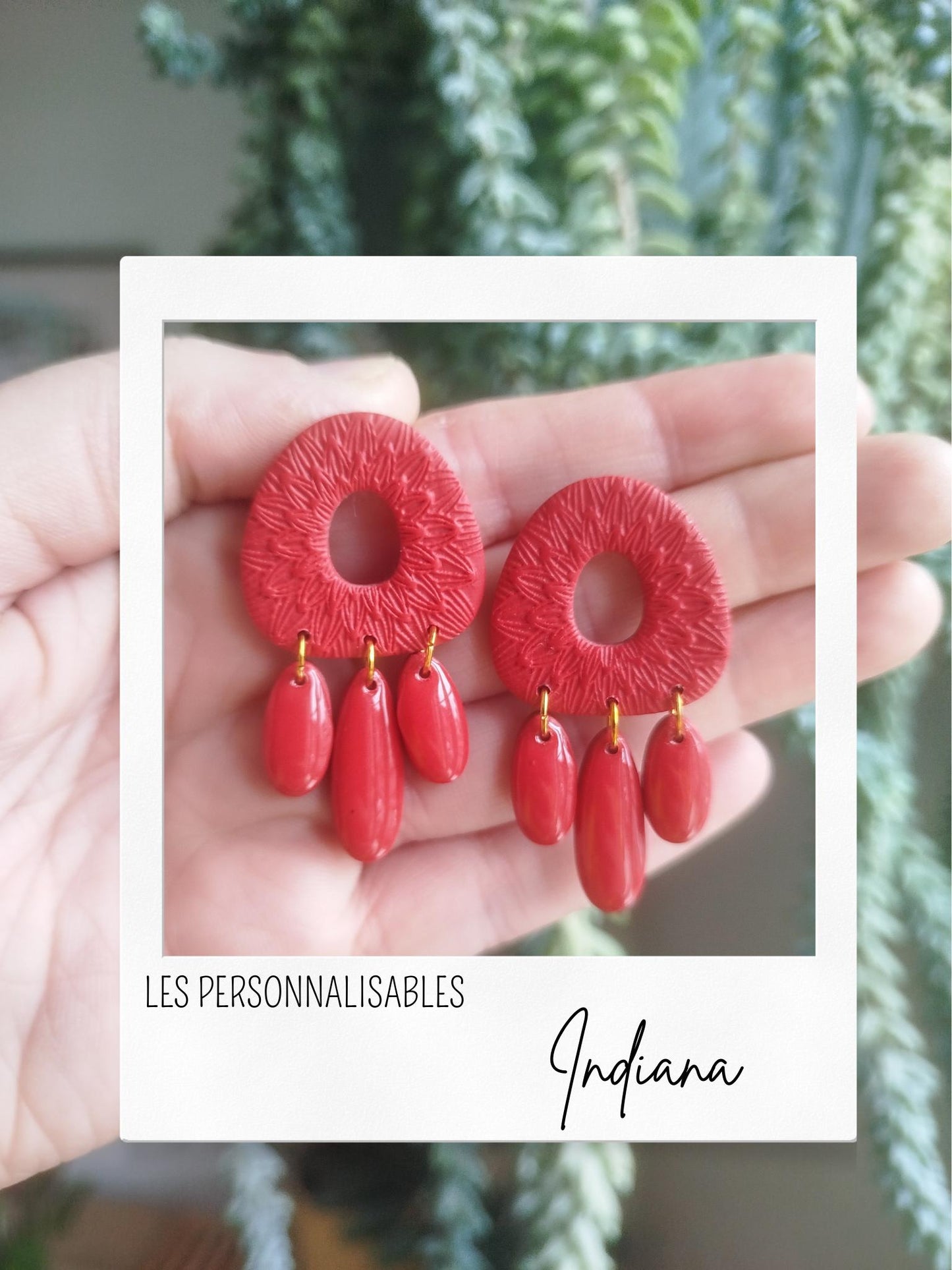 Boucles d'oreilles Indiana personnalisables