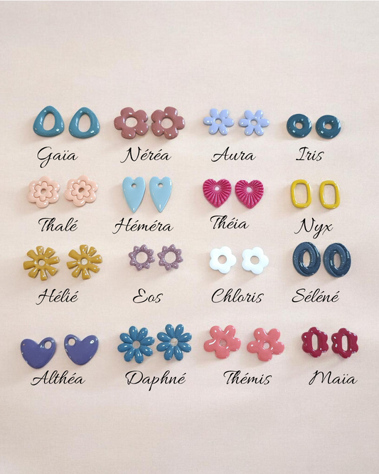 Boucles d'oreilles Pépettes faites main personnalisables
