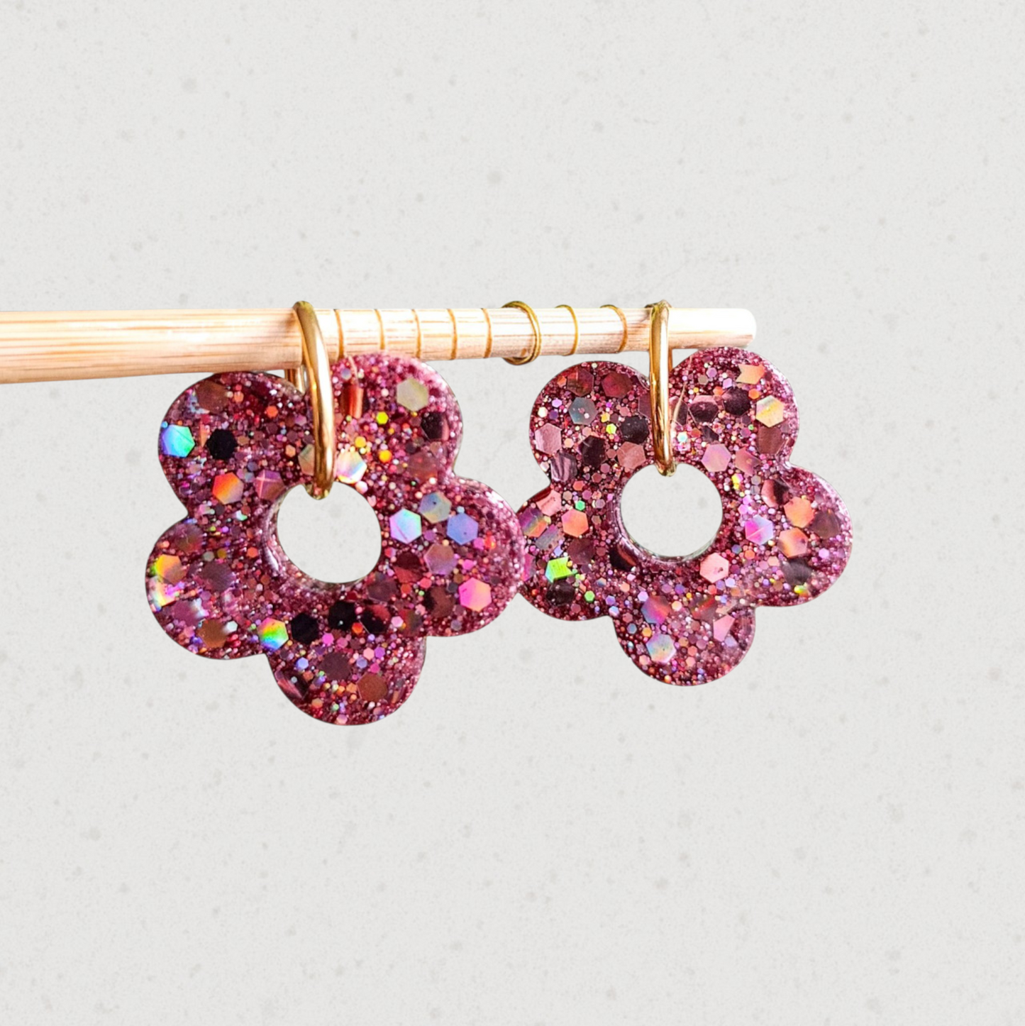 Pampilles resine paillettes